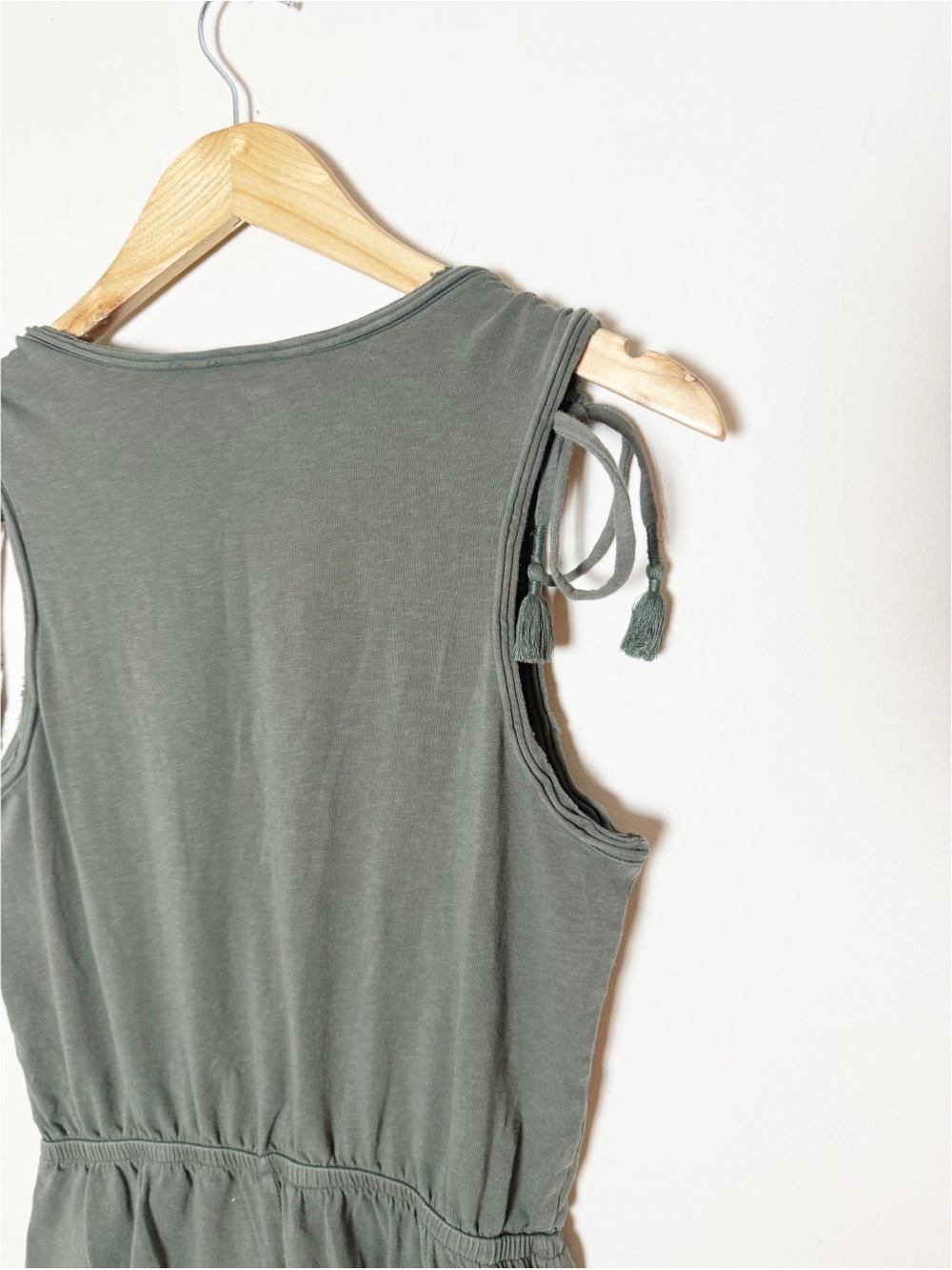 Aerie Ruched Romper Small/P Green - Picture 11 of 12